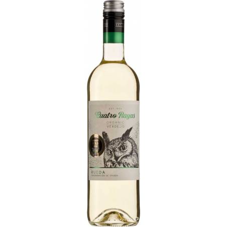 Cuatro Rayas Verdejo Organic 2020 Rueda DO białe wino wytrawne bio wegańskie