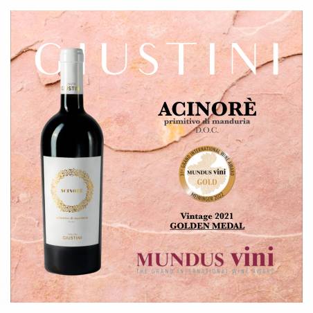 Tenuta Giustini Acinore Primitivo di Manduria DOC wino czerwone wytrawne 2021