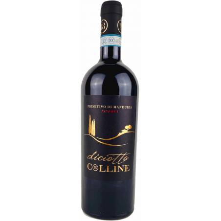 Cantine Torrevento diciotto Colline Primitivo di Manduria DOC Risererva 2018 wino czerwone wytrawne